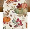 Fall Table Runner,Orange Sage Pumpkin Table Runners 72 Inches Long, 13"x72"
